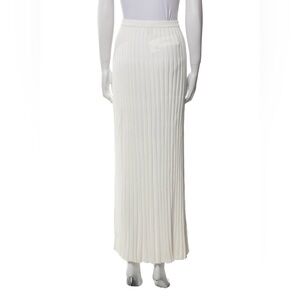 DISSH White Pleated Maxi Skirt